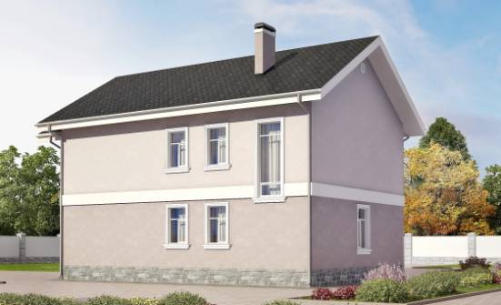 170-008-П Проект двухэтажного дома, классический дом из газосиликатных блоков Новороссийск | Проекты домов от House Expert