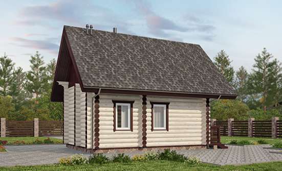 035-001-Л Проект бани из дерева Новороссийск | Проекты одноэтажных домов от House Expert