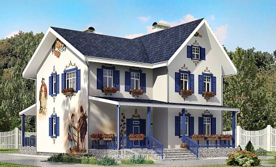 180-003-П Проект двухэтажного дома, простой домик из кирпича Новороссийск | Проекты домов от House Expert