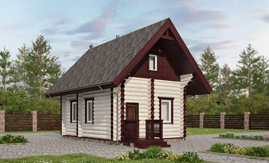 035-001-Л Проект бани из дерева Новороссийск | Проекты одноэтажных домов от House Expert
