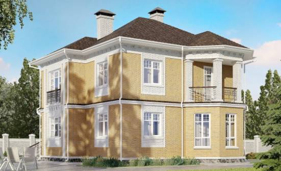 160-001-Л Проект двухэтажного дома, компактный загородный дом из твинблока Новороссийск | Проекты домов от House Expert