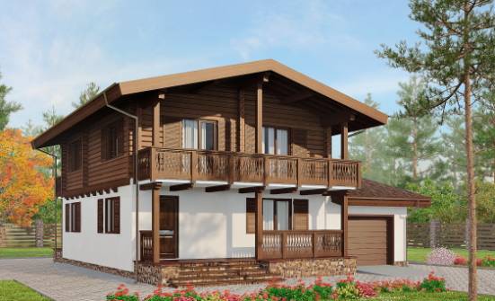 200-011-П Проект двухэтажного дома с мансардой, средний дом из поризованных блоков Новороссийск | Проекты домов от House Expert