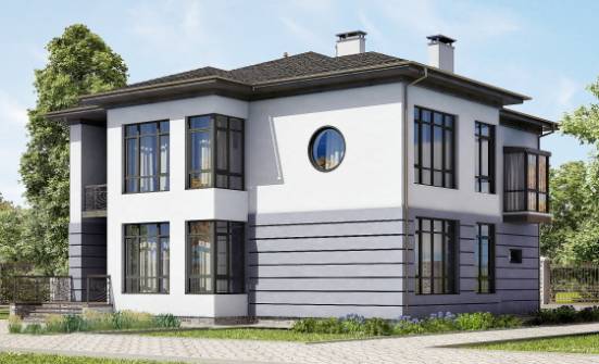 300-006-Л Проект двухэтажного дома, гараж, красивый дом из кирпича Новороссийск | Проекты домов от House Expert