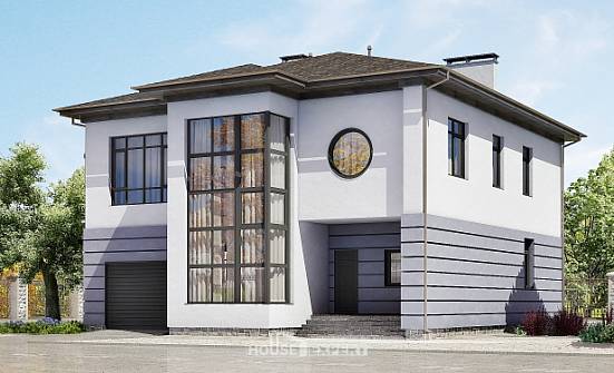 300-006-Л Проект двухэтажного дома, гараж, красивый дом из кирпича Новороссийск | Проекты домов от House Expert