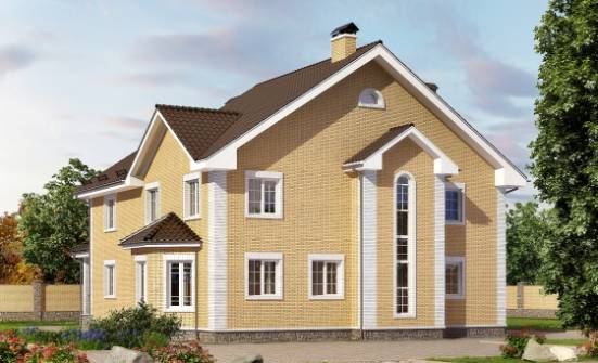 320-003-Л Проект двухэтажного дома, просторный коттедж из керамзитобетонных блоков Новороссийск | Проекты домов от House Expert