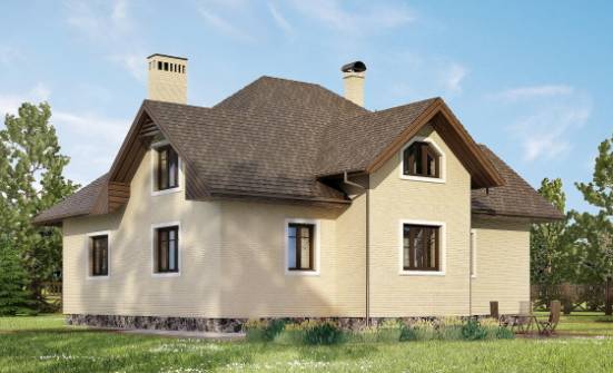 275-003-П Проект двухэтажного дома мансардный этаж и гаражом, уютный домик из кирпича Новороссийск | Проекты домов от House Expert