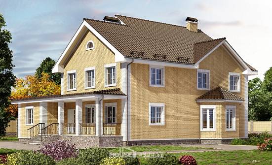 320-003-Л Проект двухэтажного дома, просторный коттедж из керамзитобетонных блоков Новороссийск | Проекты домов от House Expert