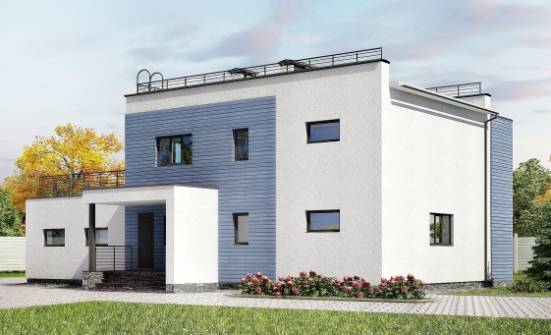 180-012-Л Проект двухэтажного дома, гараж, современный загородный дом из кирпича Новороссийск | Проекты домов от House Expert