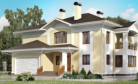 375-002-Л Проект двухэтажного дома, гараж, красивый дом из кирпича Новороссийск | Проекты домов от House Expert