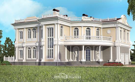 505-001-П Проект двухэтажного дома, гараж, уютный домик из арболита Новороссийск | Проекты домов от House Expert