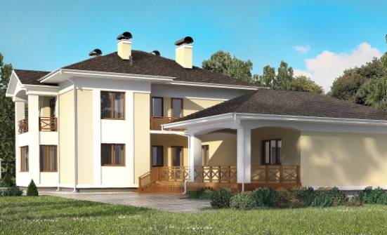 375-002-Л Проект двухэтажного дома, гараж, красивый дом из кирпича Новороссийск | Проекты домов от House Expert