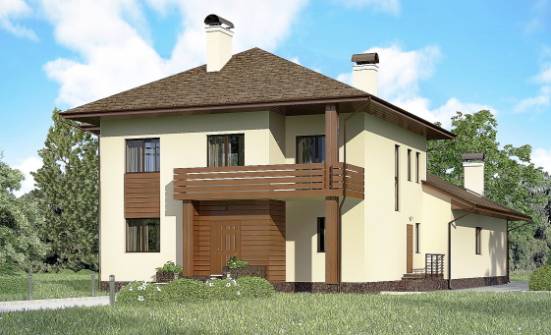 300-001-П Проект двухэтажного дома, огромный коттедж из кирпича Новороссийск | Проекты домов от House Expert