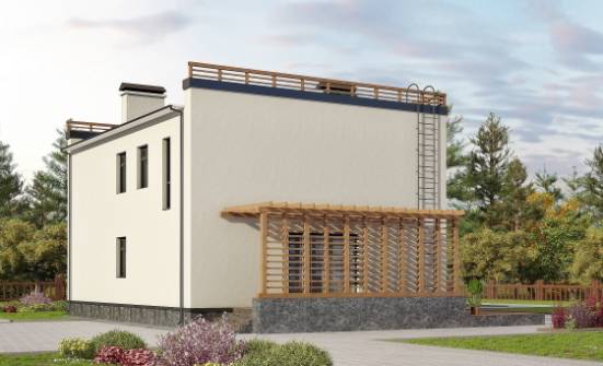 215-002-Л Проект двухэтажного дома, просторный коттедж из твинблока Новороссийск | Проекты домов от House Expert