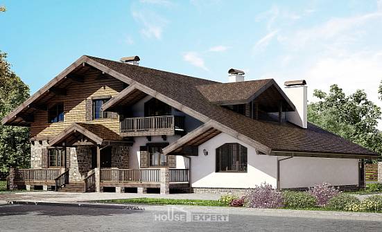 320-002-П Проект двухэтажного дома с мансардным этажом, красивый домик из кирпича Новороссийск | Проекты домов от House Expert