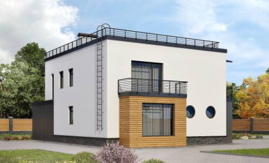 260-002-П Проект двухэтажного дома, гараж, уютный загородный дом из керамзитобетонных блоков Новороссийск | Проекты домов от House Expert