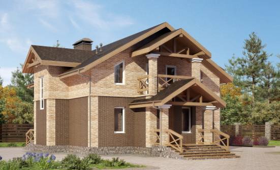 160-014-П Проект двухэтажного дома, простой дом из газобетона Новороссийск | Проекты домов от House Expert