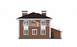 220-004-Л Проект двухэтажного дома, гараж, уютный загородный дом из кирпича, Новороссийск