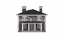 185-002-П Проект двухэтажного дома, красивый дом из блока Новороссийск, House Expert