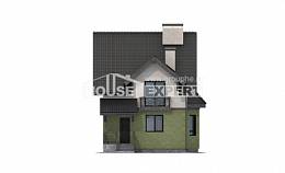 120-003-П Проект двухэтажного дома с мансардой, современный домик из газосиликатных блоков Новороссийск, House Expert