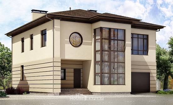 300-006-П Проект двухэтажного дома, гараж, огромный дом из кирпича Новороссийск | Проекты домов от House Expert