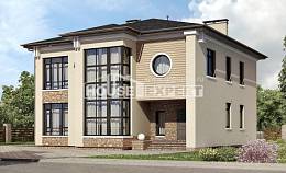 300-005-Л Проект двухэтажного дома, просторный дом из кирпича, Новороссийск