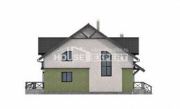 120-003-П Проект двухэтажного дома с мансардой, компактный дом из керамзитобетонных блоков Новороссийск, House Expert