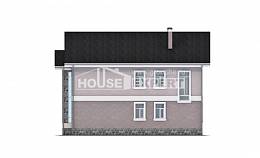 170-008-П Проект двухэтажного дома, бюджетный домик из теплоблока, Новороссийск