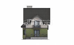 120-003-П Проект двухэтажного дома с мансардным этажом, уютный коттедж из керамзитобетонных блоков Новороссийск, House Expert