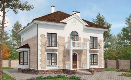 220-008-П Проект двухэтажного дома, классический дом из кирпича Новороссийск | Проекты домов от House Expert