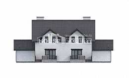 290-003-П Проект двухэтажного дома мансардой, современный коттедж из газосиликатных блоков Новороссийск, House Expert