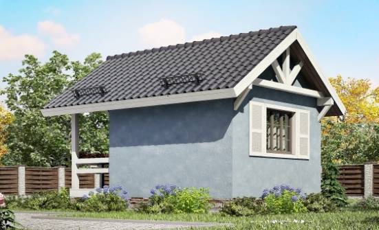 020-001-Л Проект одноэтажного дома, маленький домик из бревен Новороссийск | Проекты домов от House Expert