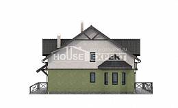 120-003-П Проект двухэтажного дома с мансардой, красивый домик из бризолита Новороссийск, House Expert