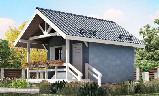 020-001-П Проект одноэтажного дома, крохотный дом из дерева Новороссийск | Проекты домов от House Expert