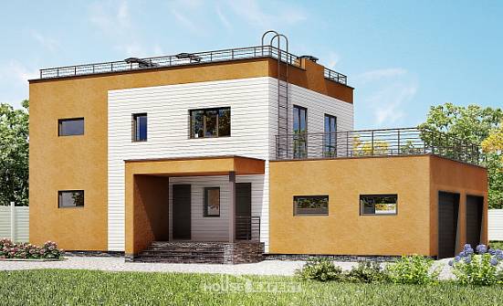 180-012-П Проект двухэтажного дома, гараж, просторный коттедж из кирпича Новороссийск | Проекты домов от House Expert